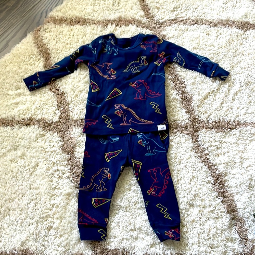 Baby Gap Dino Pizza Pajamas
